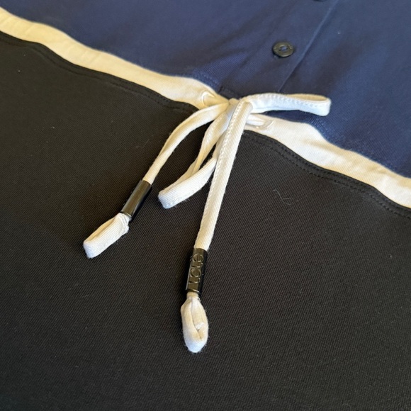 LOLE Women’s Navy/Black Anita Drawstring Tunic Swimsuit Cover-Up—XS - Picture 4 of 13